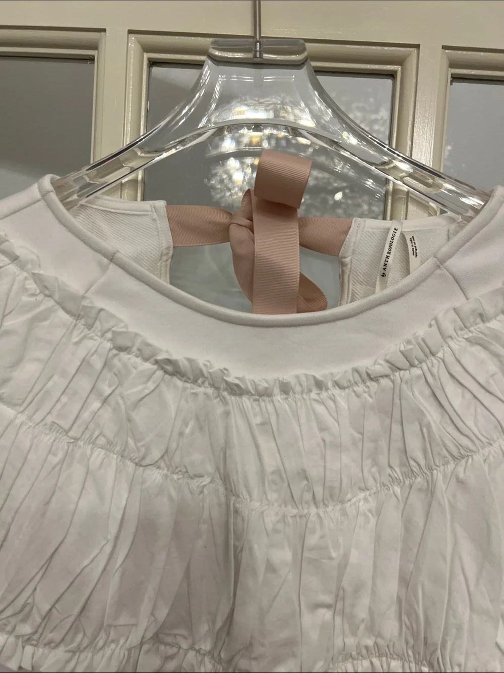 Anthropologie lightweight white